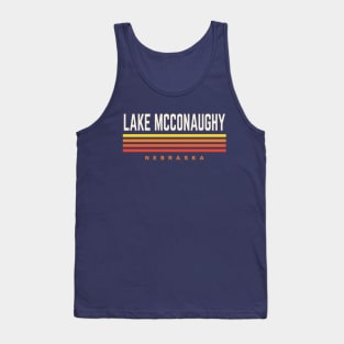 Lake McConaughy Nebraska Retro Vintage Stripes Tank Top